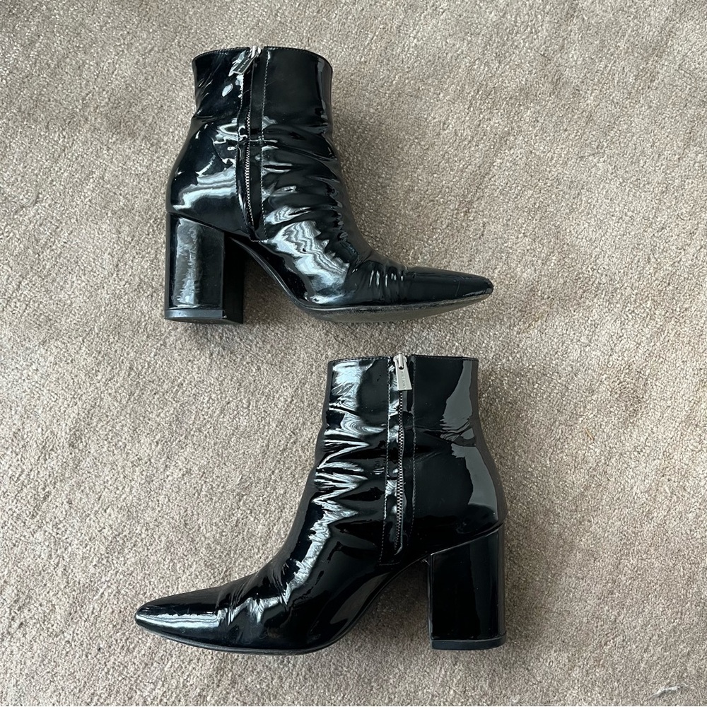 Anine Bing Patent Leather Booties